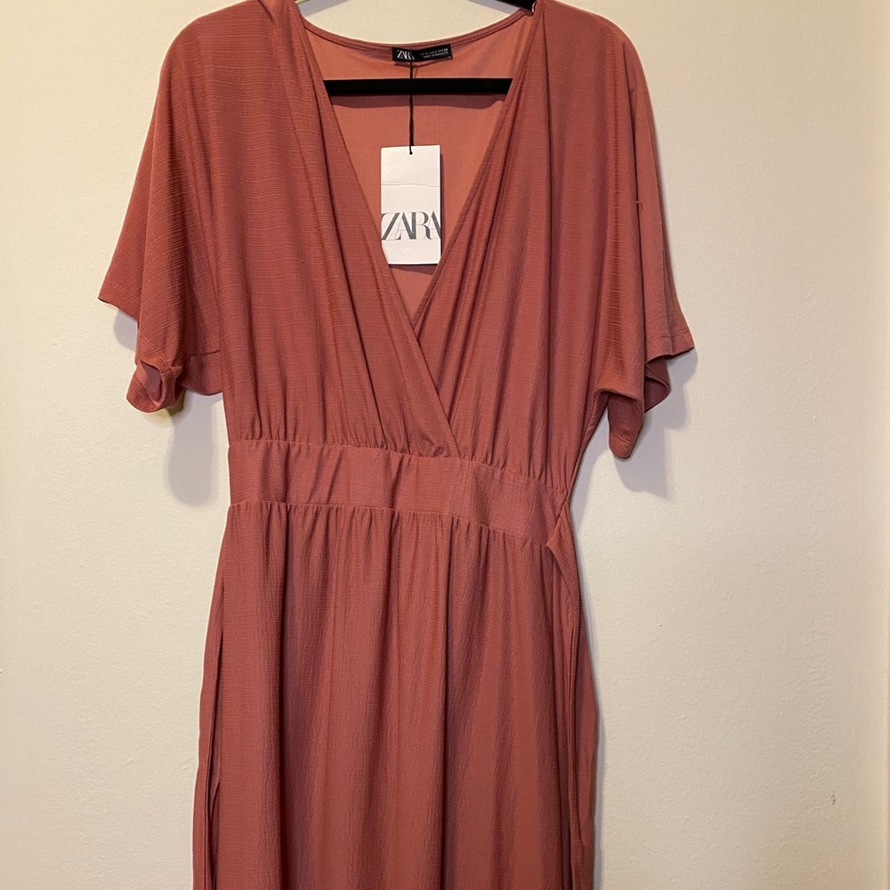 To the Knee Peach Dress